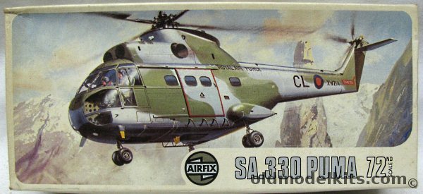 Airfix 1/72 SA.330 (SA-330) Puma - RAF or Japan Civil Version - Japan Issue, 03021-6 plastic model kit